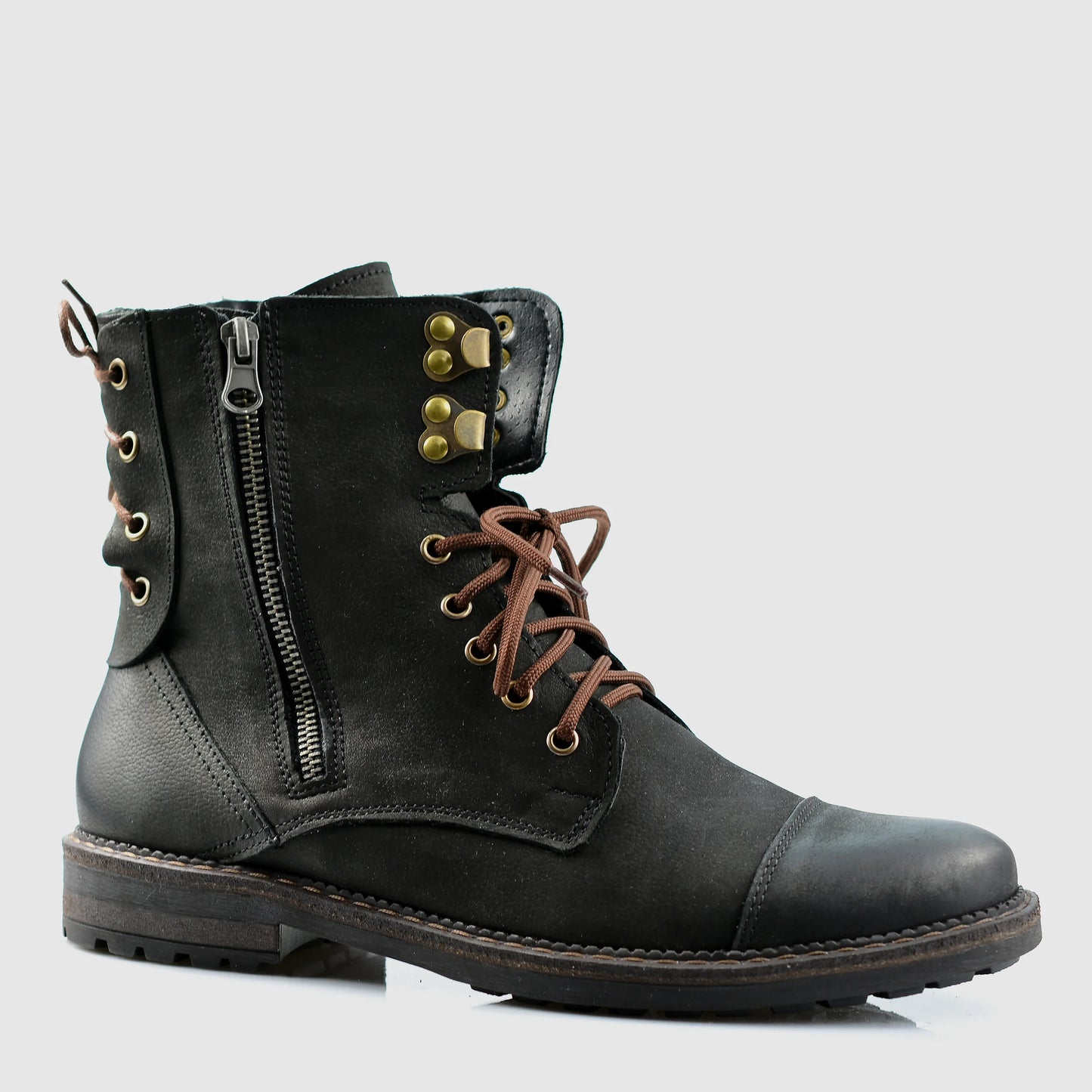 Sztyblety męskie skórzane czarne – Marc | Jordan Handmade Shoes