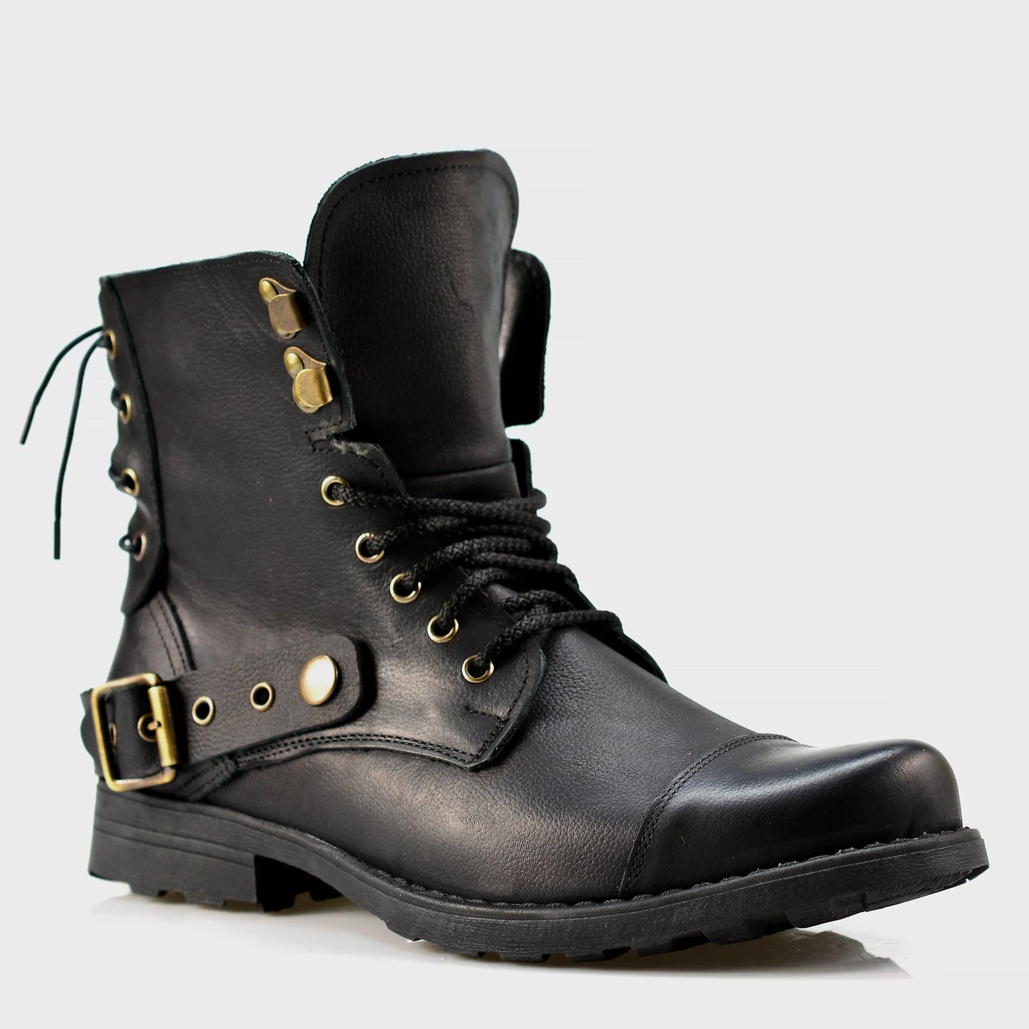 Sztyblety męskie skórzane czarne – Fabian | Jordan Handmade Shoes