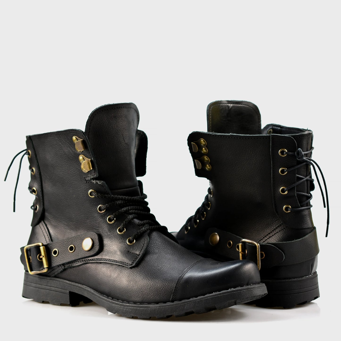Sztyblety męskie skórzane czarne – Fabian | Jordan Handmade Shoes