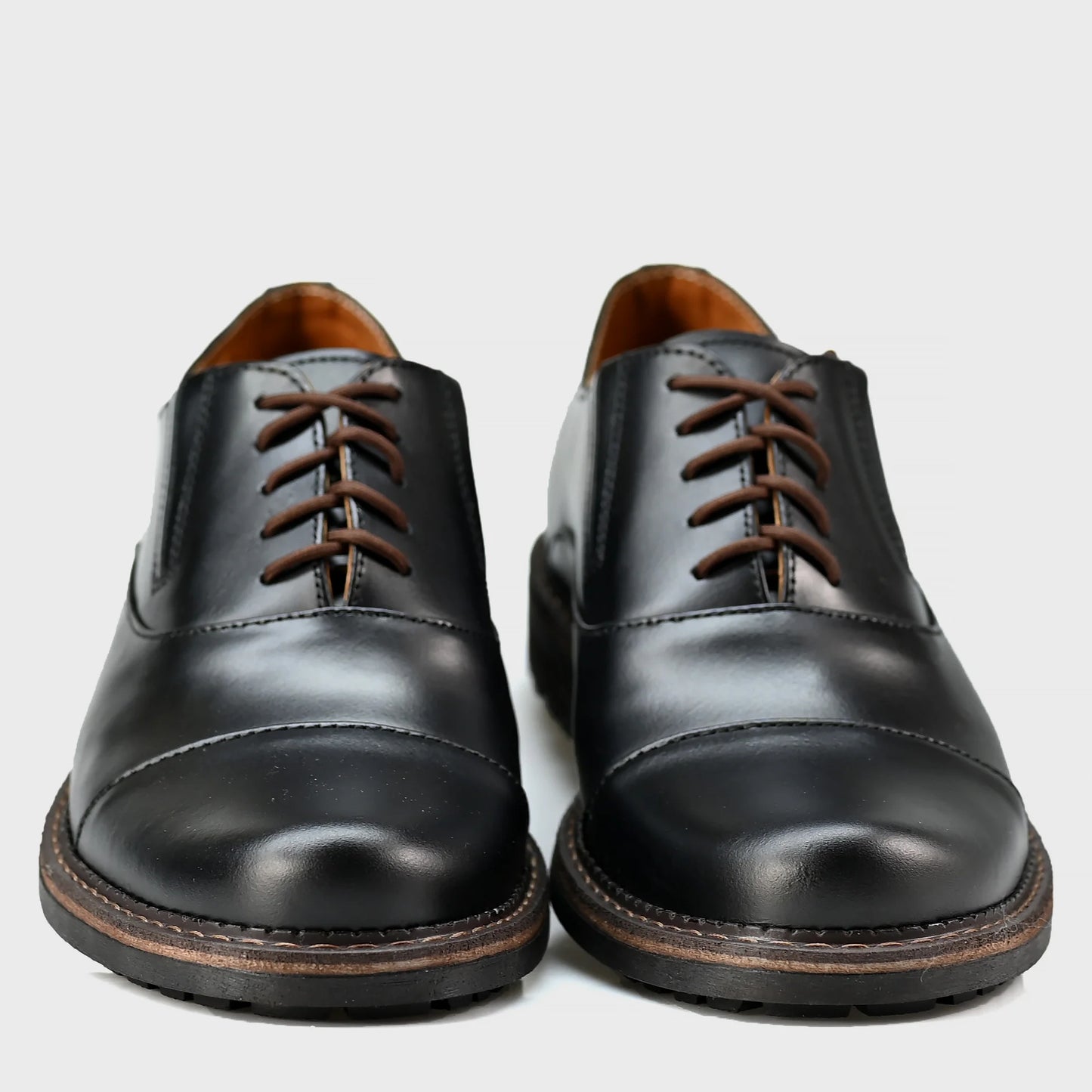 Czarne skórzane półbuty męskie – Enzo | Jordan Handmade Shoes