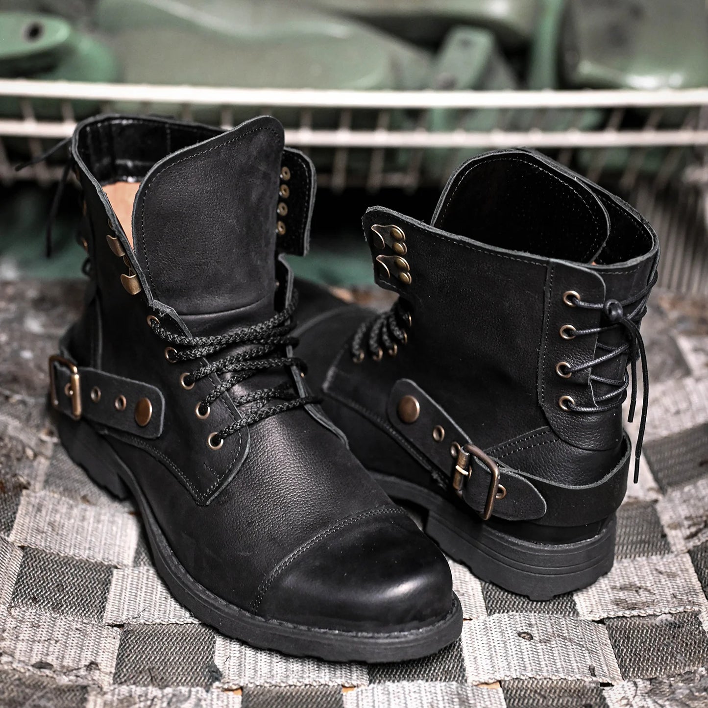 Sztyblety męskie skórzane czarne – Fabian | Jordan Handmade Shoes