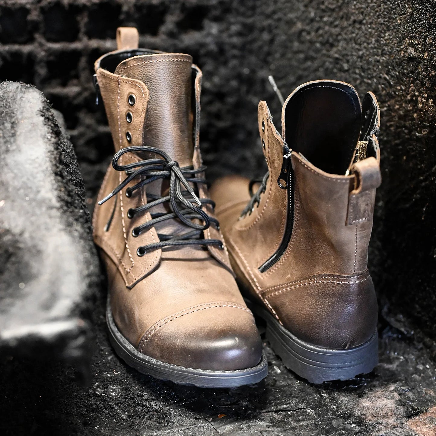 Sztyblety męskie skórzane brązowe – Elegant | Jordan Handmade Shoes