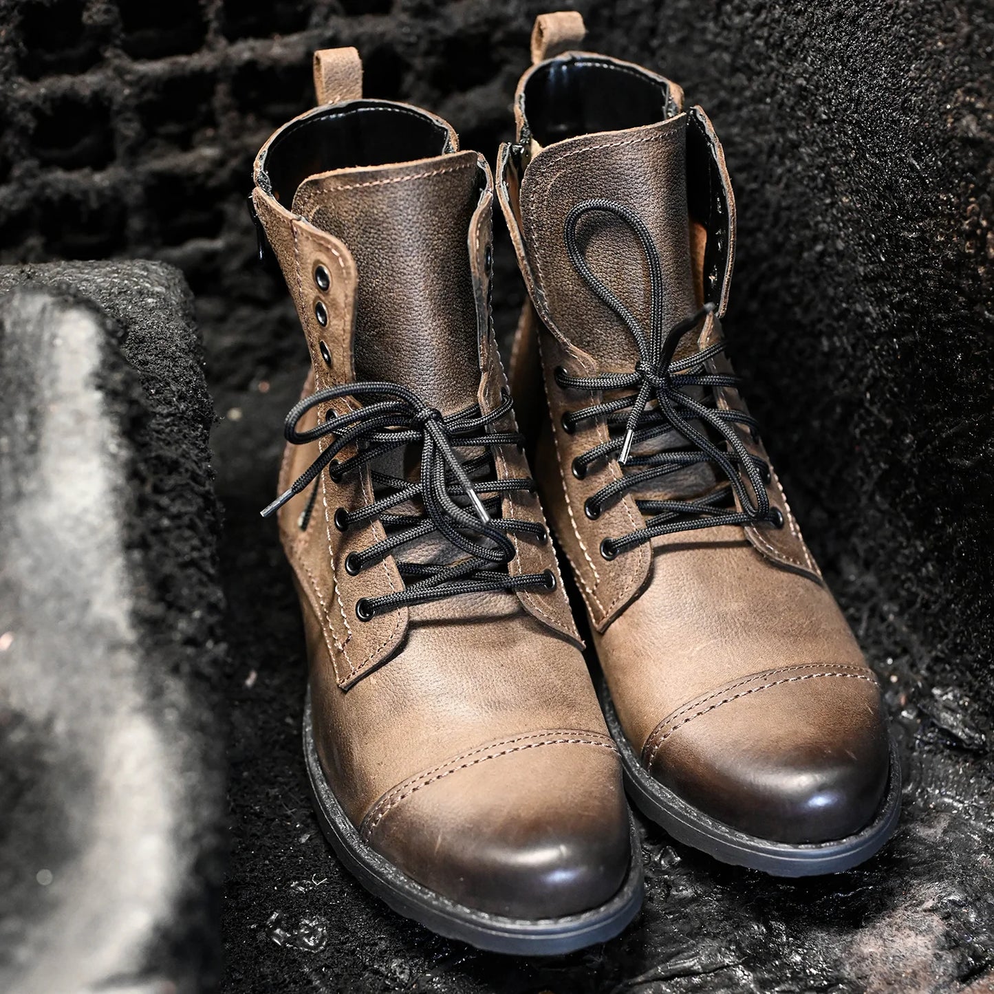 Sztyblety męskie skórzane brązowe – Elegant | Jordan Handmade Shoes
