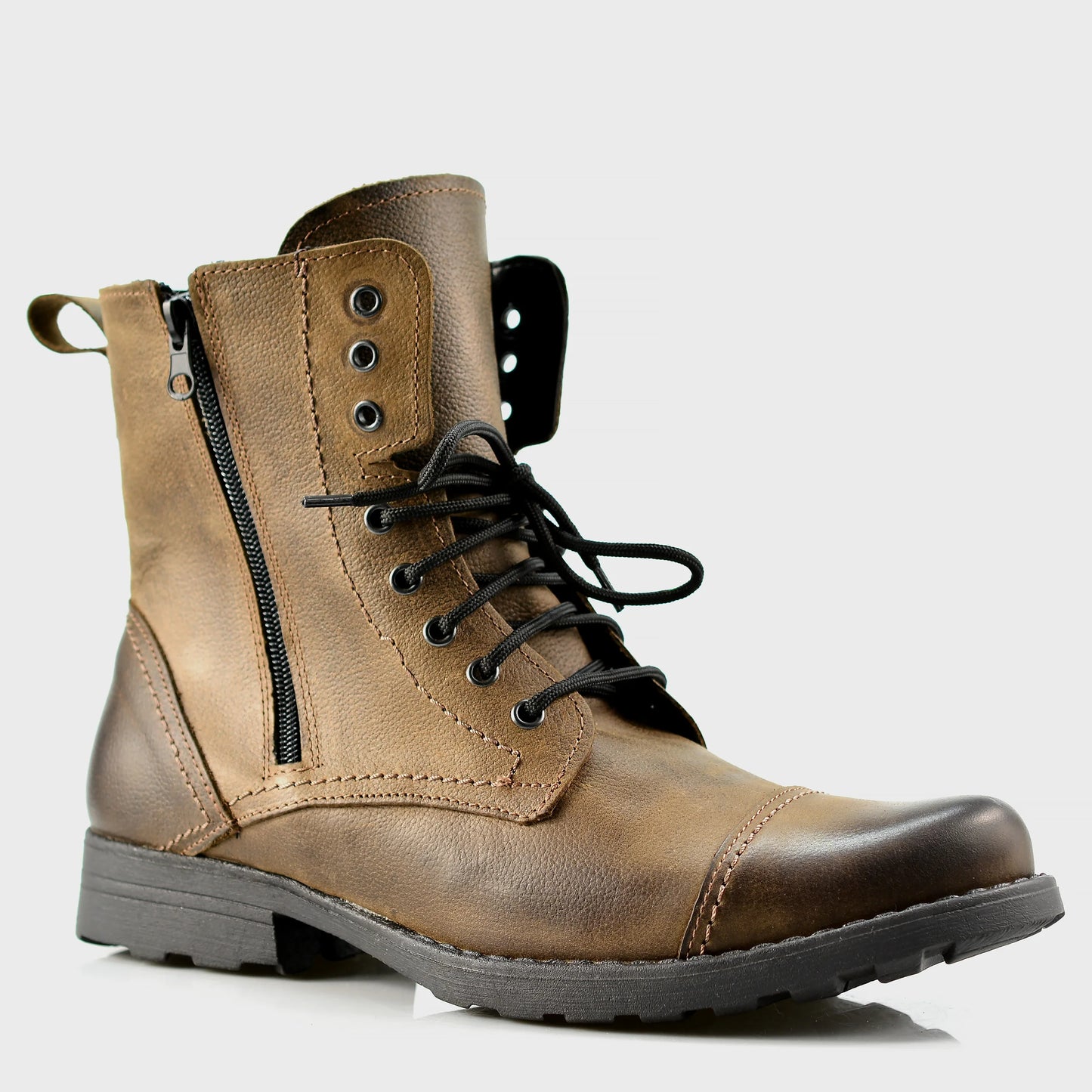Sztyblety męskie skórzane brązowe – Elegant | Jordan Handmade Shoes