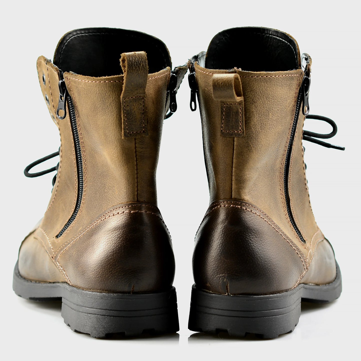 Sztyblety męskie skórzane brązowe – Elegant | Jordan Handmade Shoes