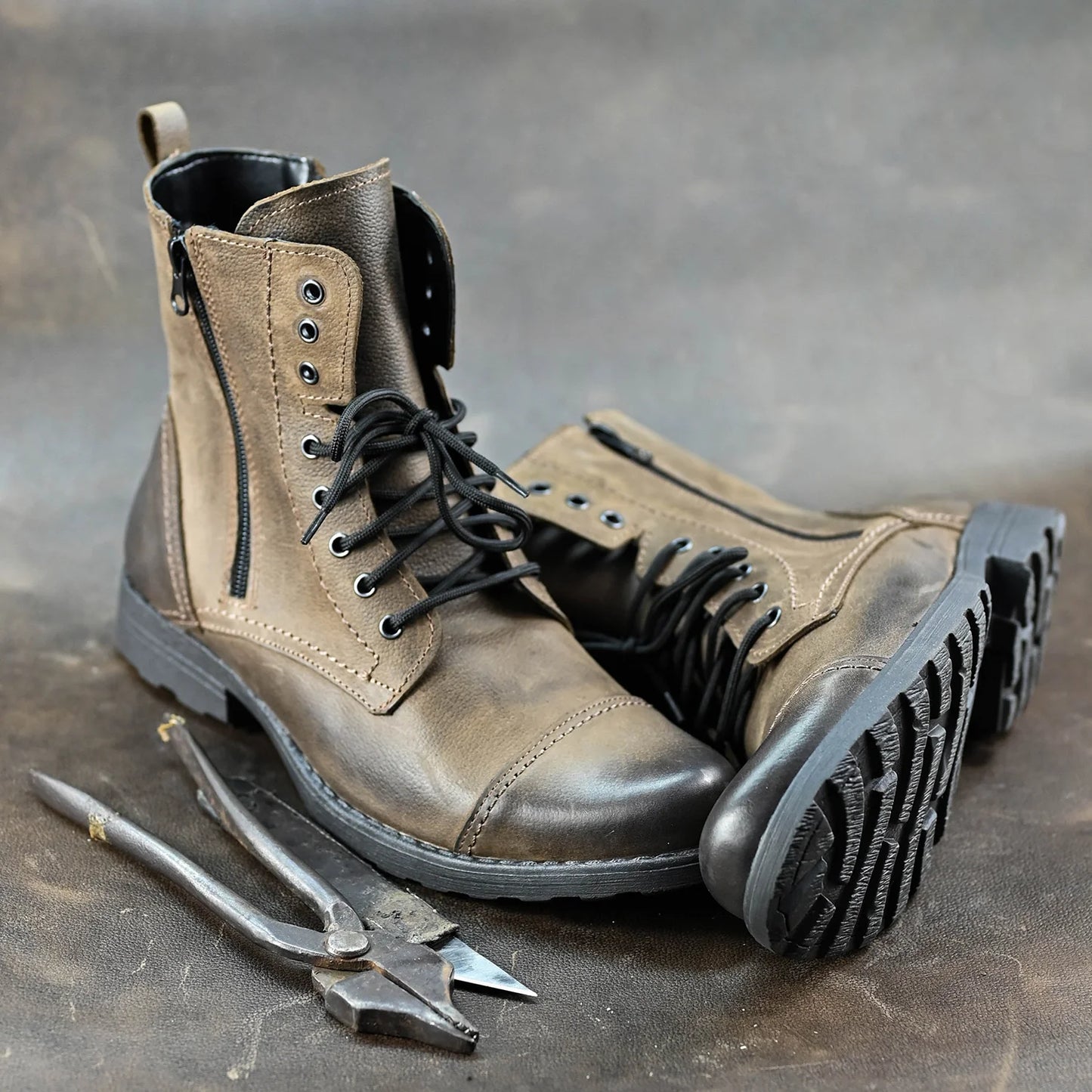 Sztyblety męskie skórzane brązowe – Elegant | Jordan Handmade Shoes