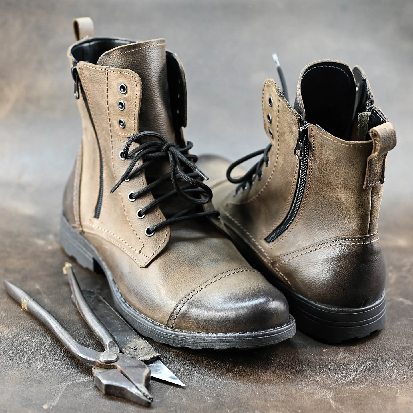 Sztyblety męskie skórzane brązowe – Elegant | Jordan Handmade Shoes