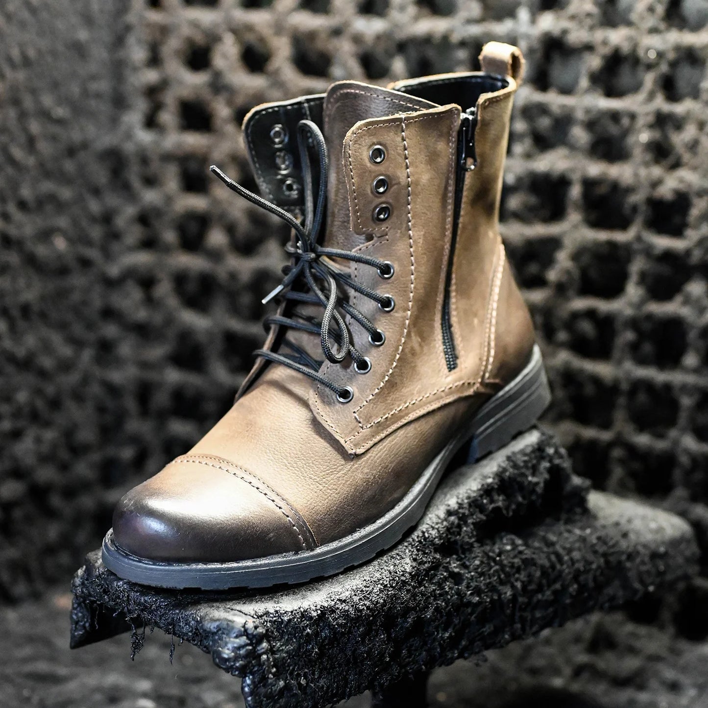 Sztyblety męskie skórzane brązowe – Elegant | Jordan Handmade Shoes